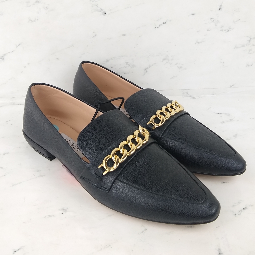 NEW Steven New York Chained Loafers